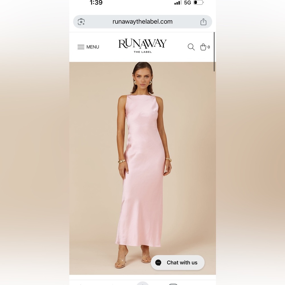 Pink Full Length Dress - XS
